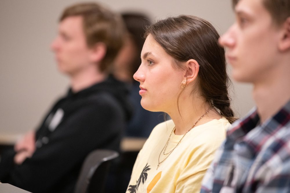 Students in a classroom