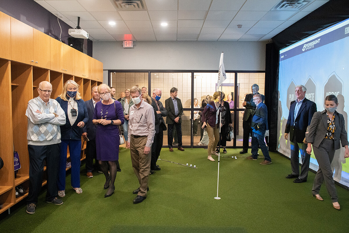 Golf training center unveiling