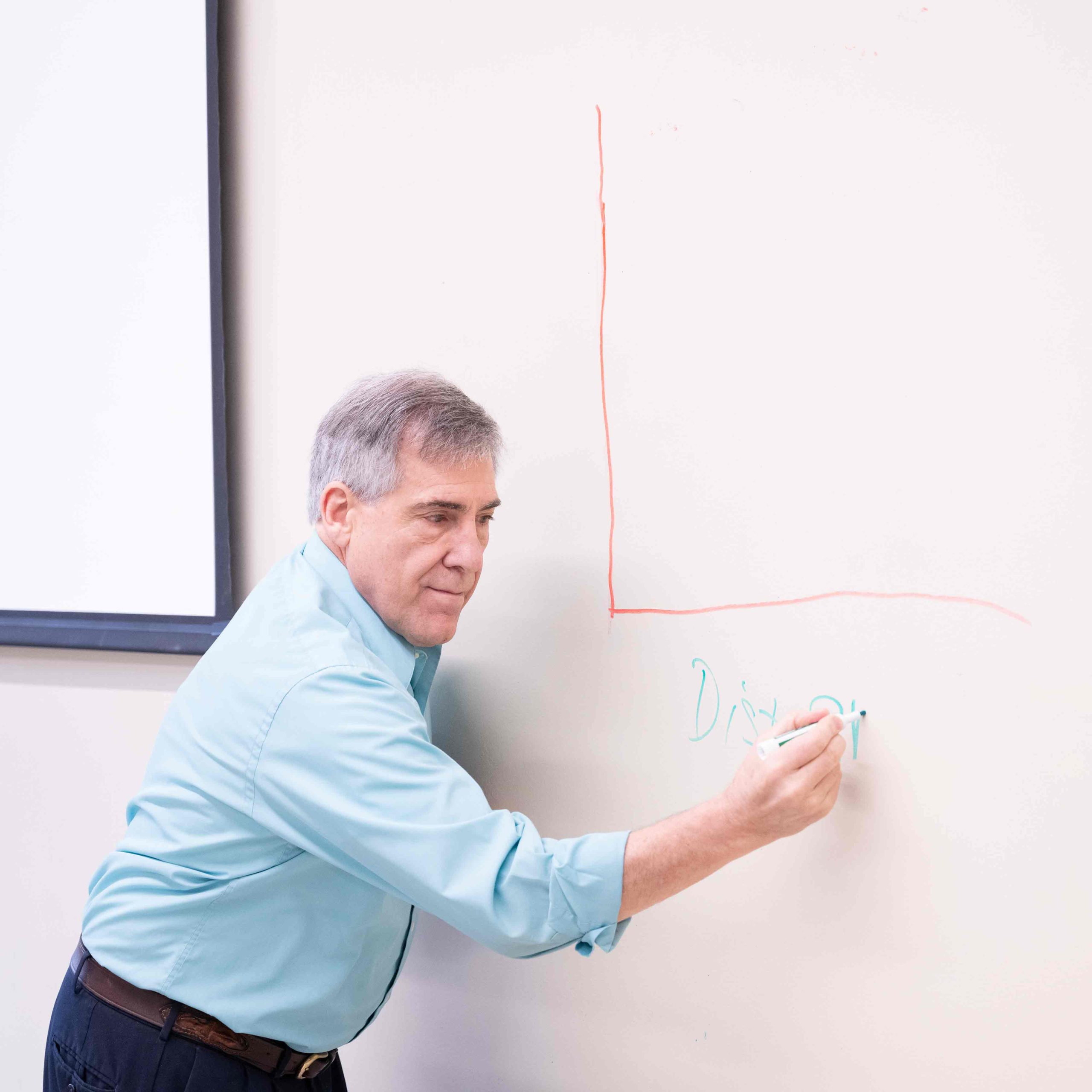 Bruce Simat teaching a class.